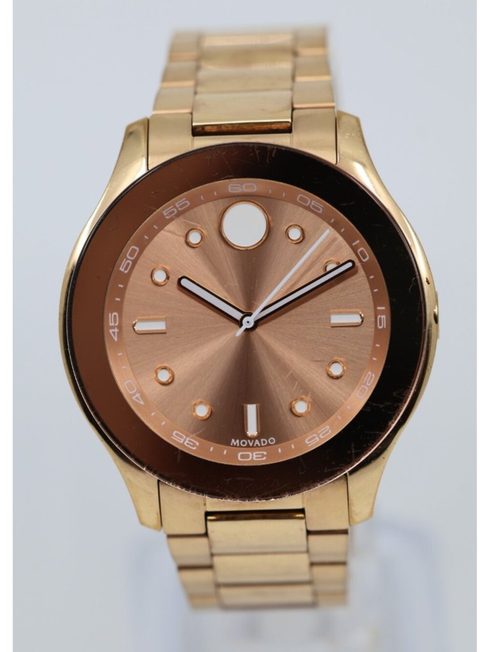 Movado Bold Classic MB.01.3.34.6240 3600417 Gold 38mm Womens Quartz Watch